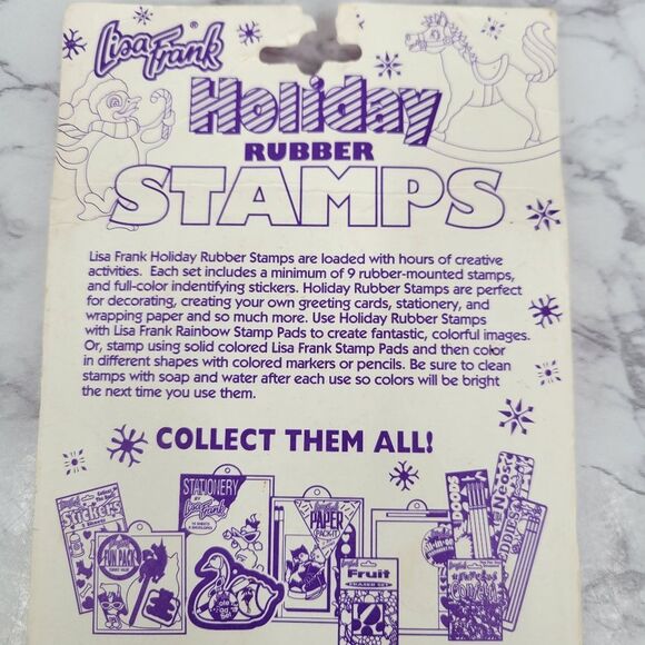 Lisa Frank Vintage Holiday Rubber Stamps - Picture 8 of 10